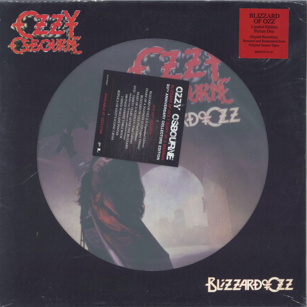 Ozzy Osbourne Blizzard Of Ozz US picture disc LP (vinyl picture disc album) 88697874711