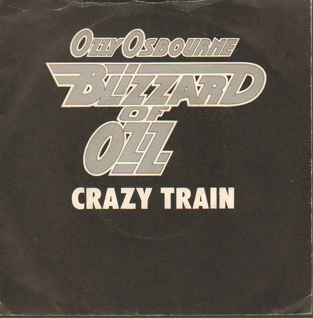 Ozzy Osbourne Crazy Train + Picture Sleeve UK 7" vinyl single (7 inch record / 45) JET197