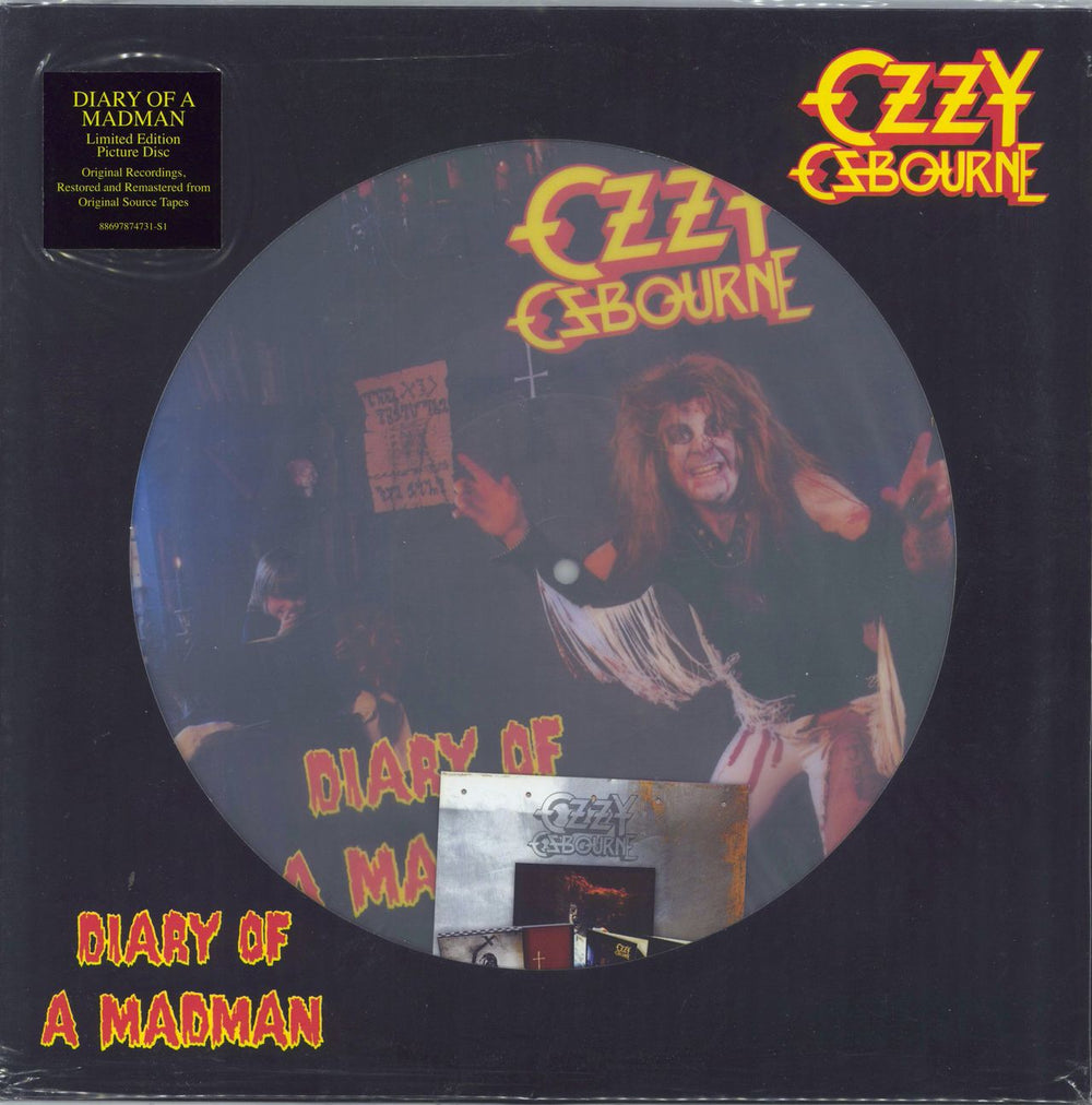 Ozzy Osbourne Diary Of A Madman US Promo picture disc LP (vinyl picture disc album) 88697874731-S1