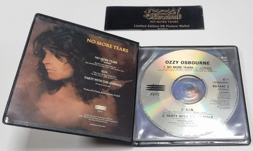 Ozzy Osbourne No More Tears - PVC Wallet UK CD single (CD5 / 5") OZZC5NO34883