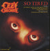 Ozzy Osbourne So Tired UK 12" vinyl single (12 inch record / Maxi-single) TA4452