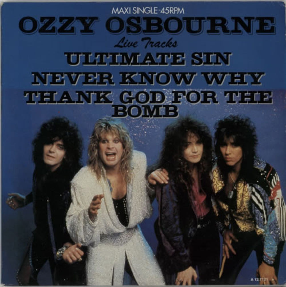 Ozzy Osbourne The Ultimate Sin - Live Tracks Dutch 12" vinyl single (12 inch record / Maxi-single) EPCA12.7121