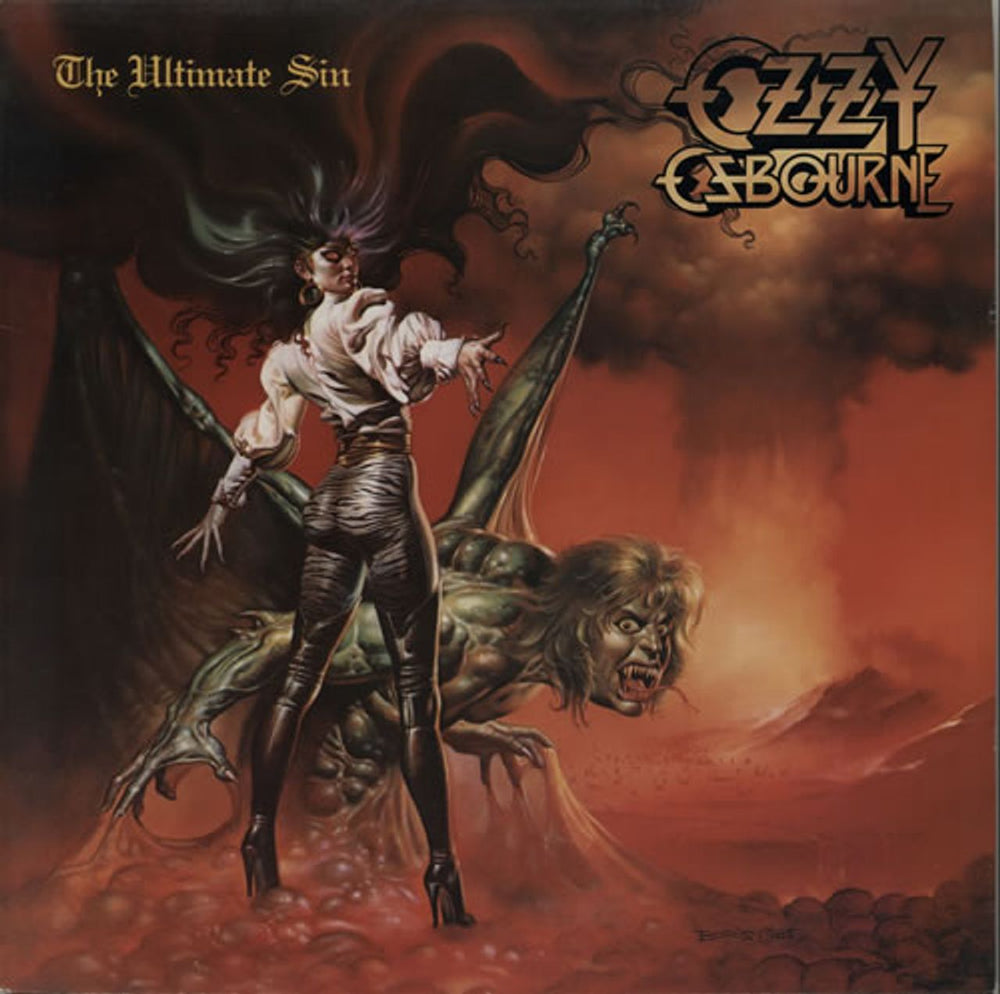 Ozzy Osbourne The Ultimate Sin UK vinyl LP album (LP record) 4624961