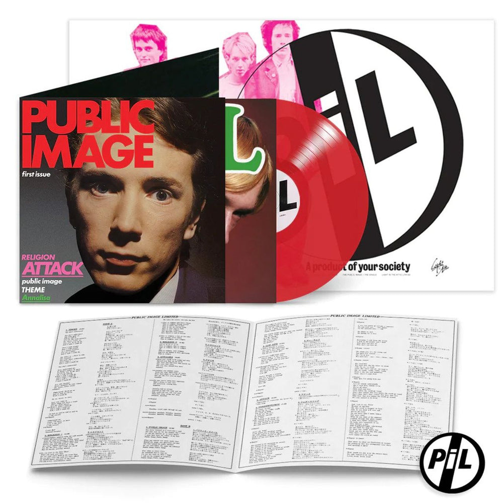 P.I.L. First Issue - Clear Red Vinyl + Poster - Sealed US vinyl LP album (LP record) LITA100-1-1