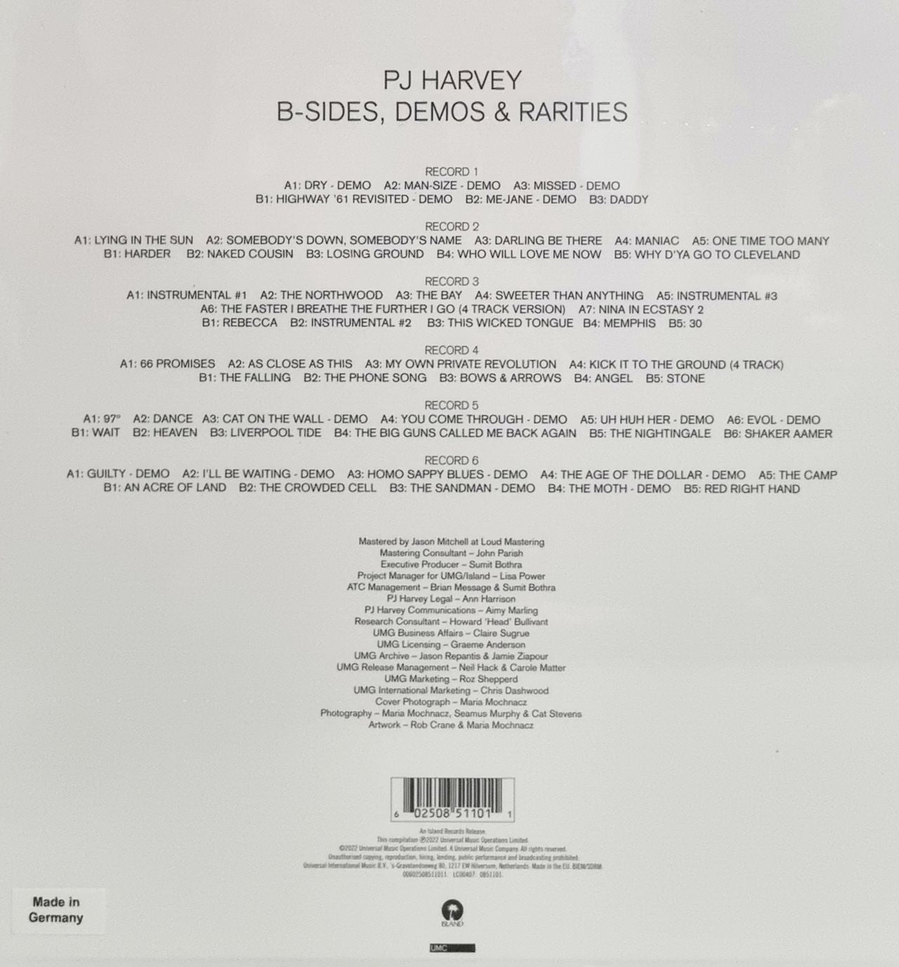 P.J. Harvey B-Sides, Demos & Rarities - Sealed Box UK Vinyl Box Set ...