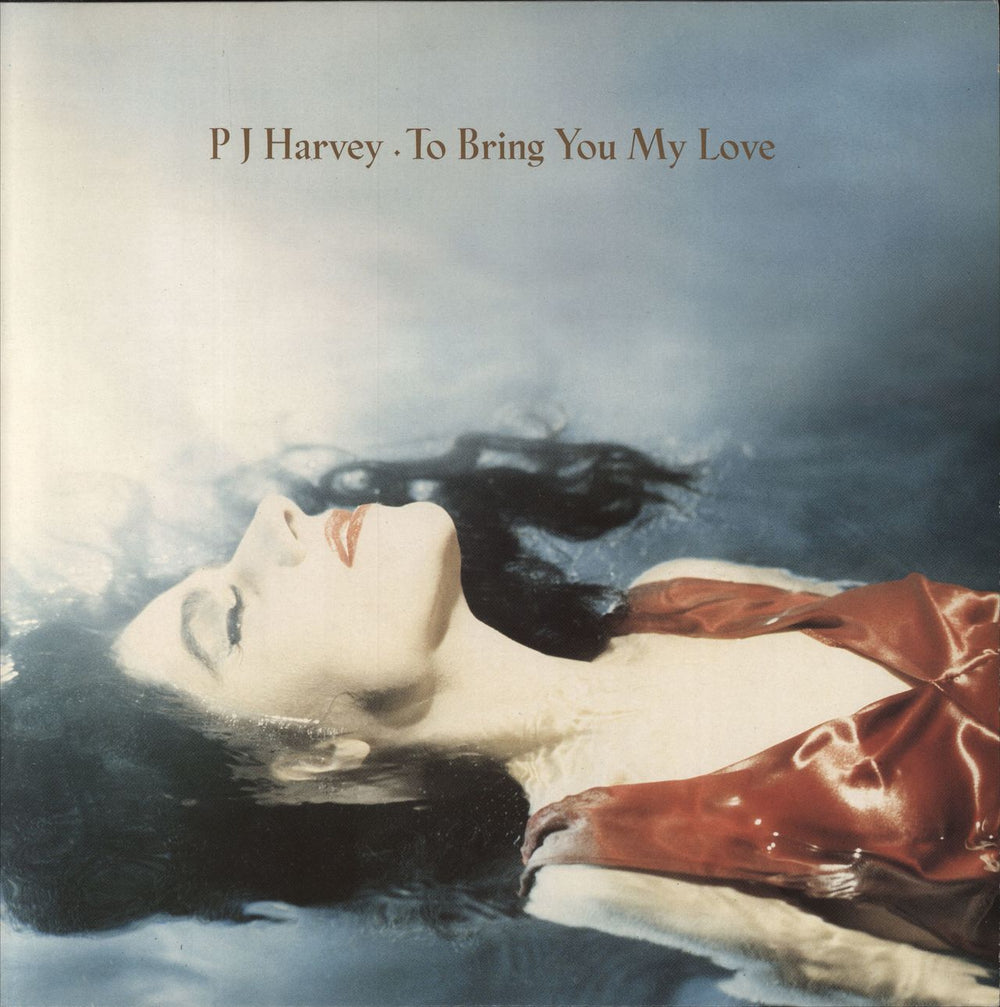 P.J. Harvey To Bring You My Love + Postcard UK vinyl LP album (LP record) ILPS8035