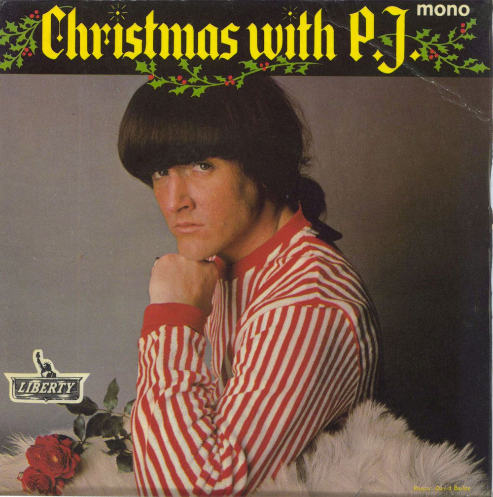 P. J. Proby Christmas With P.J. UK 7" vinyl single (7 inch record / 45) LEP2239