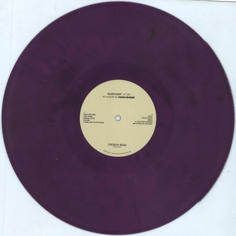 Palm Reader Sleepless - Purple and Black Galaxy Vinyl UK vinyl LP album (LP record) 4C3LPSL812019