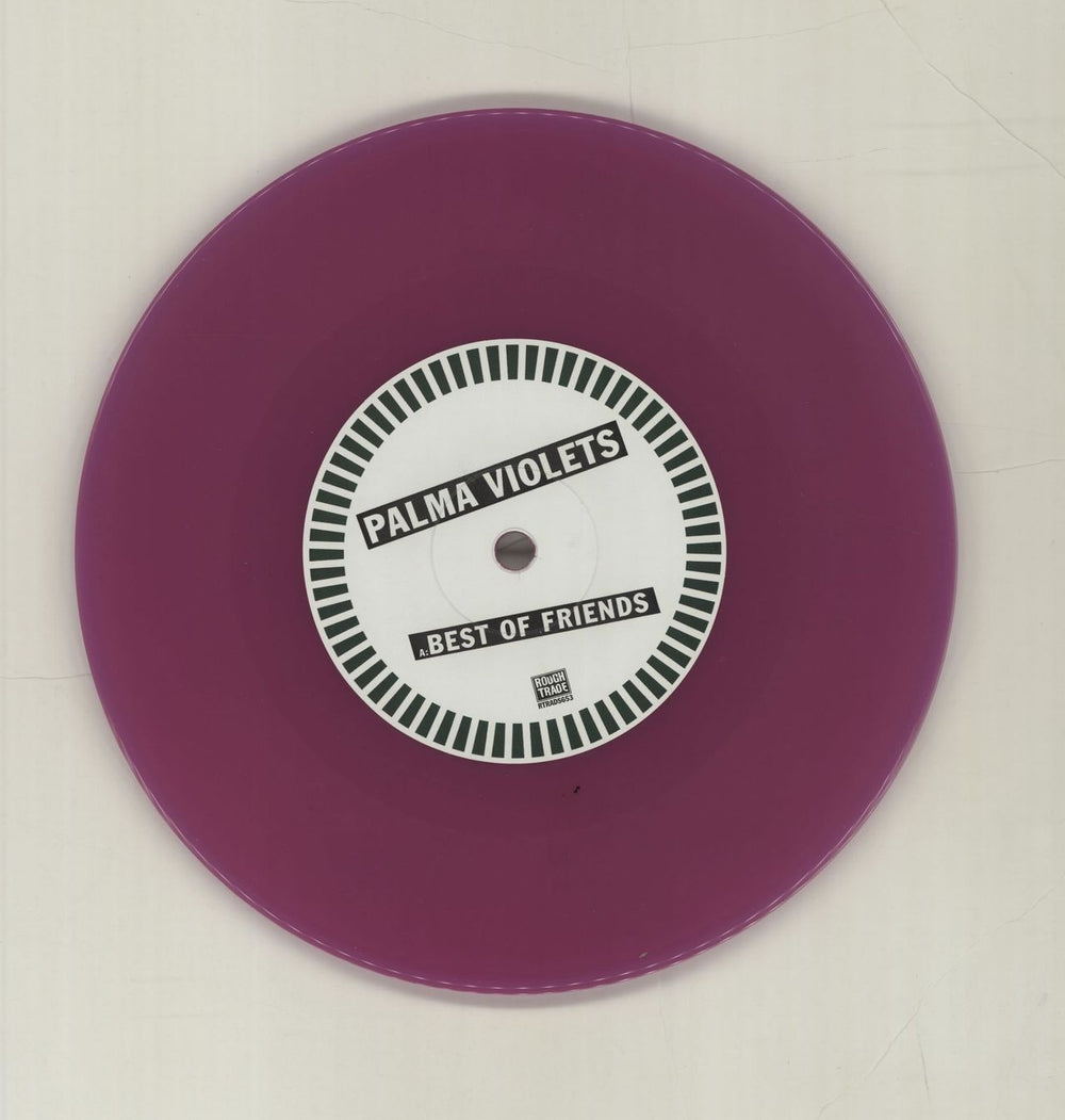 Palma Violets Best Of Friends - Purple Vinyl UK 7" vinyl single (7 inch record / 45) P4Y07BE658182