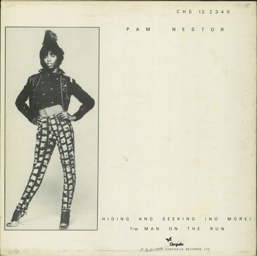 Pam Nestor Hiding And Seeking (No More) - Yellow Vinyl UK 12" vinyl single (12 inch record / Maxi-single)