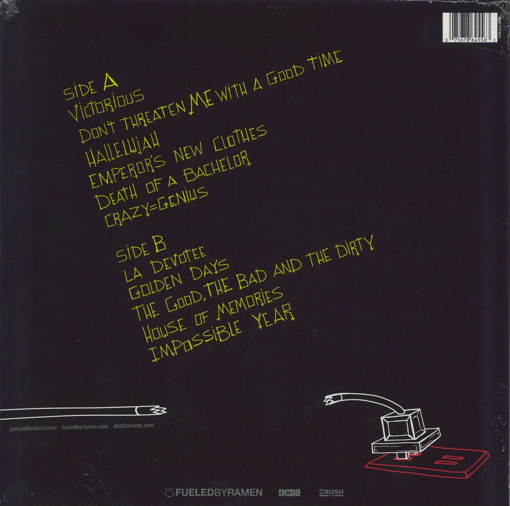 Panic At The Disco Death Of A Bachelor - Silver Vinyl - Sealed US vinyl LP album (LP record) 075678645563