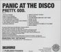 Panic At The Disco Pretty. Odd. US Promo CD album (CDLP) PRCD504316