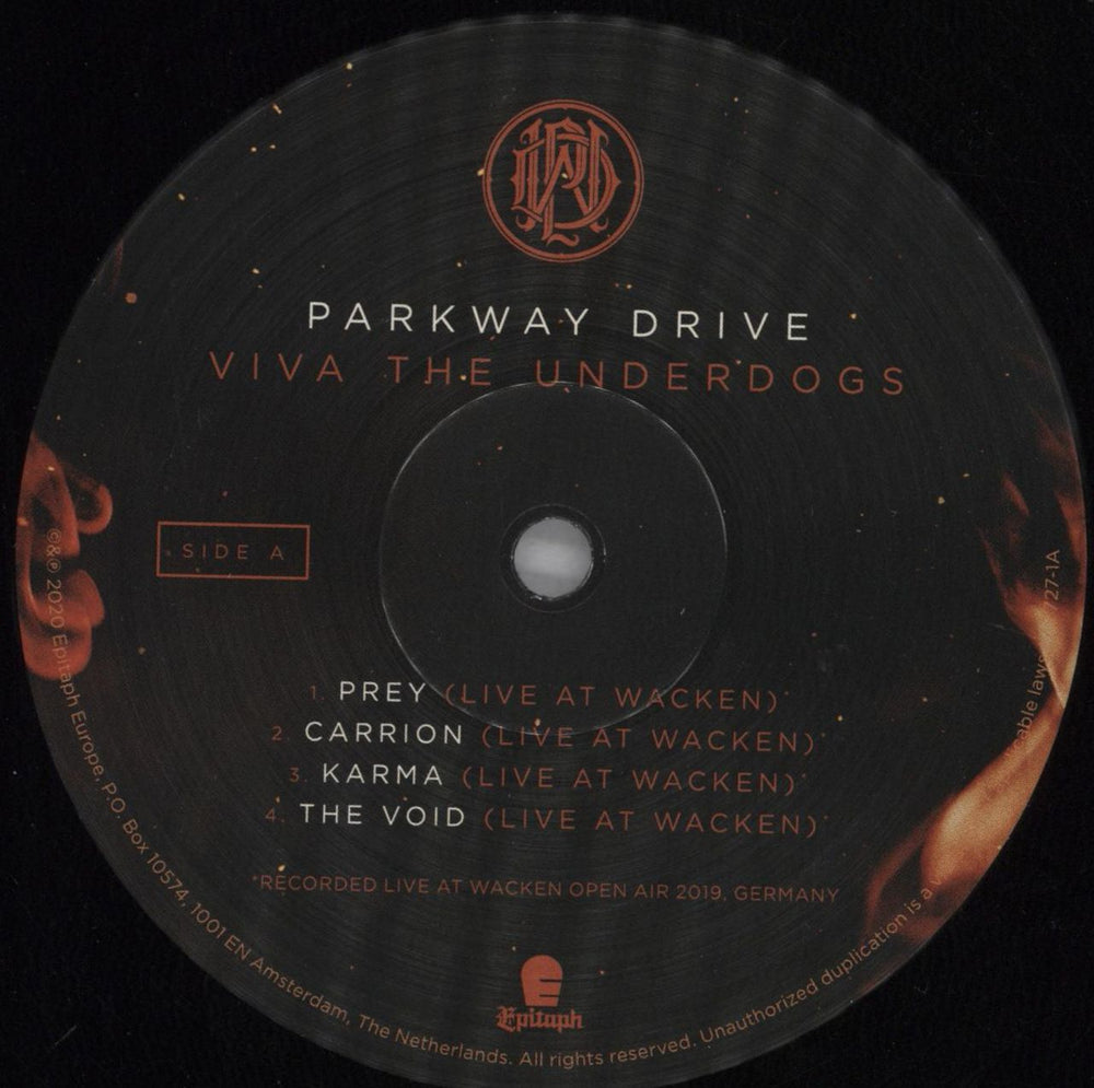 Parkway Drive Viva The Underdogs UK 2-LP vinyl record set (Double LP Album) QKW2LVI820549