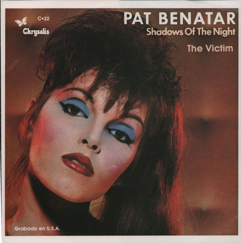 Pat Benatar Shadows Of The Night Mexican 7" vinyl single (7 inch record / 45) C-22