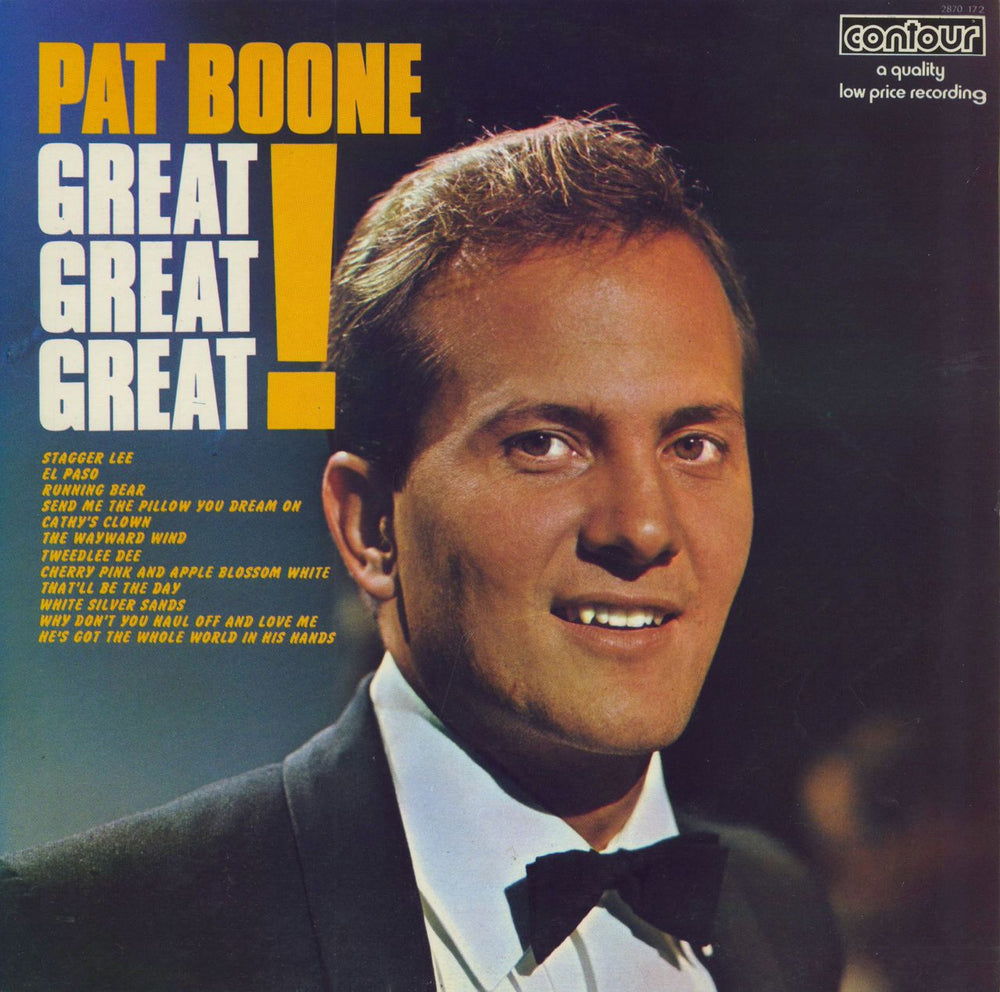 Pat Boone Great! Great! Great! UK vinyl LP album (LP record) 2870172