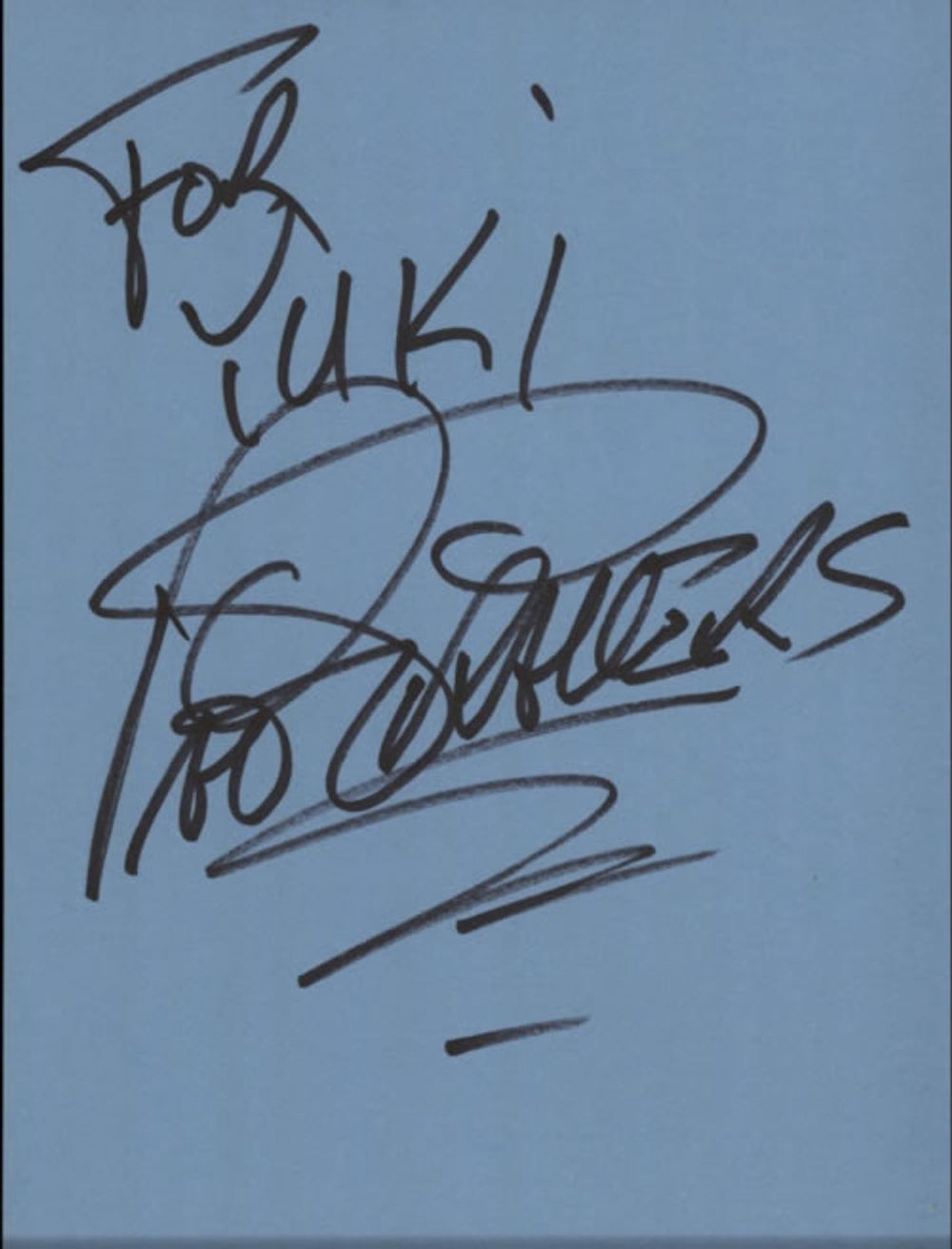 Pat Travers Page From An Autograph Book UK memorabilia AUTOGRAPH