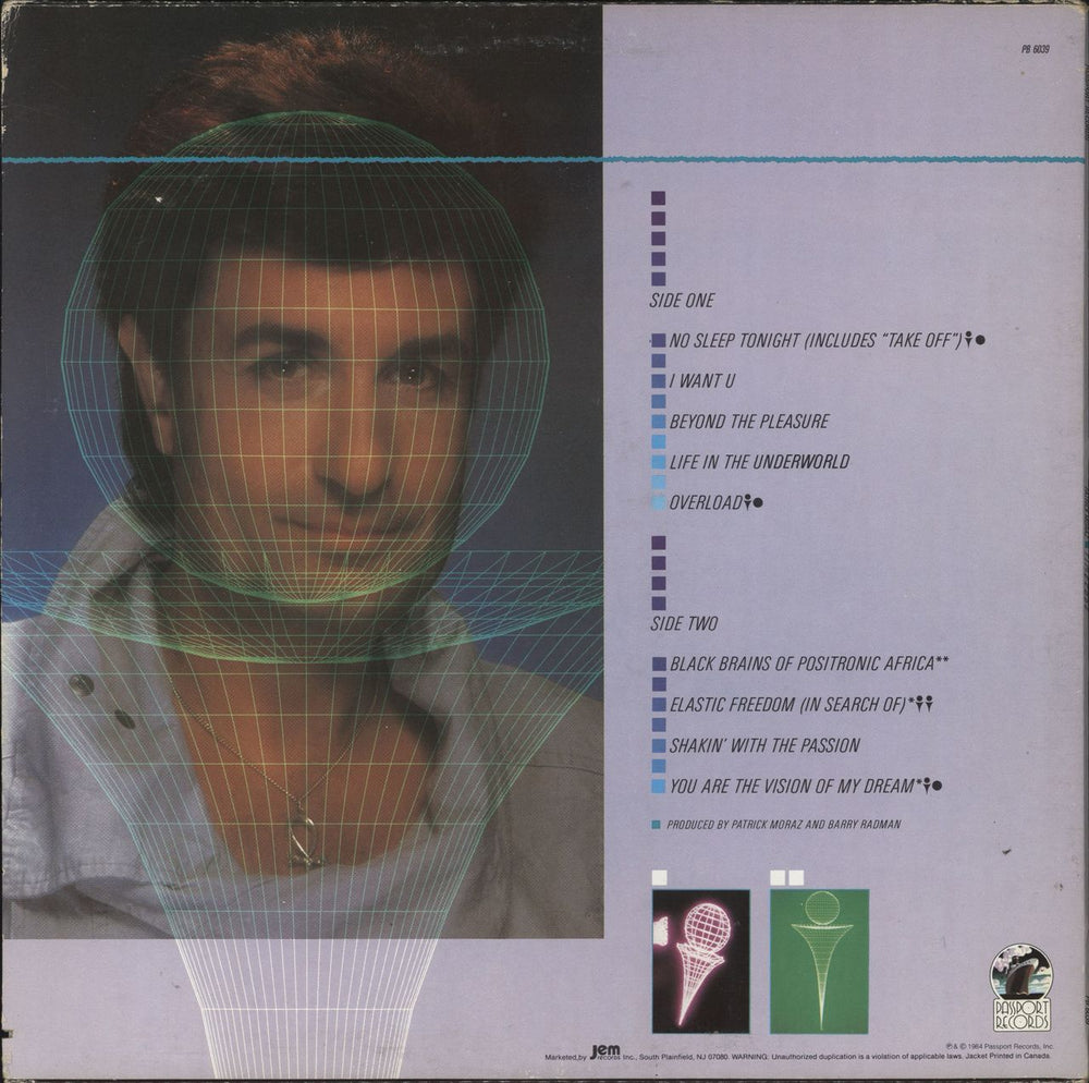 Patrick Moraz Time Code US vinyl LP album (LP record)