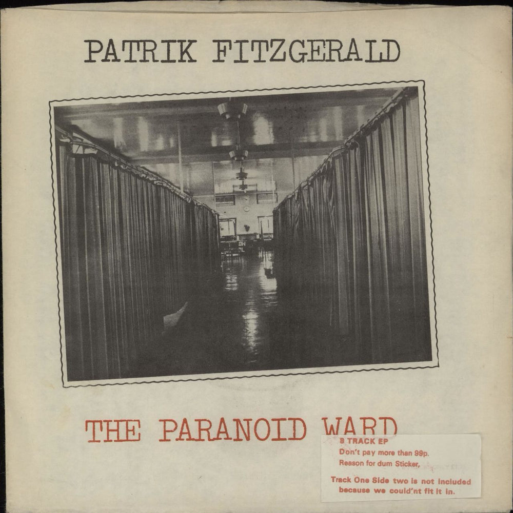 Patrik Fitzgerald The Paranoid Ward EP UK 7" vinyl single (7 inch record / 45) WEENYONE