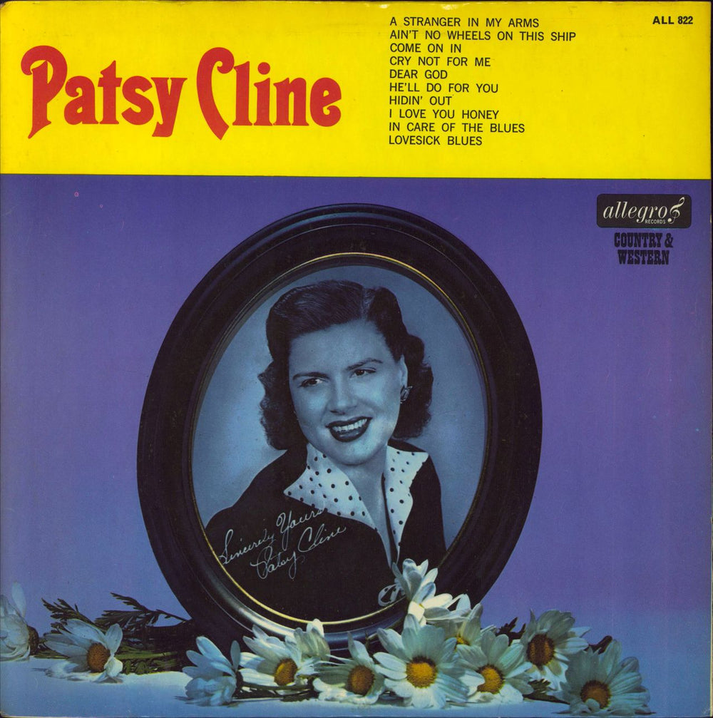 Patsy Cline Patsy Cline UK vinyl LP album (LP record) ALL822