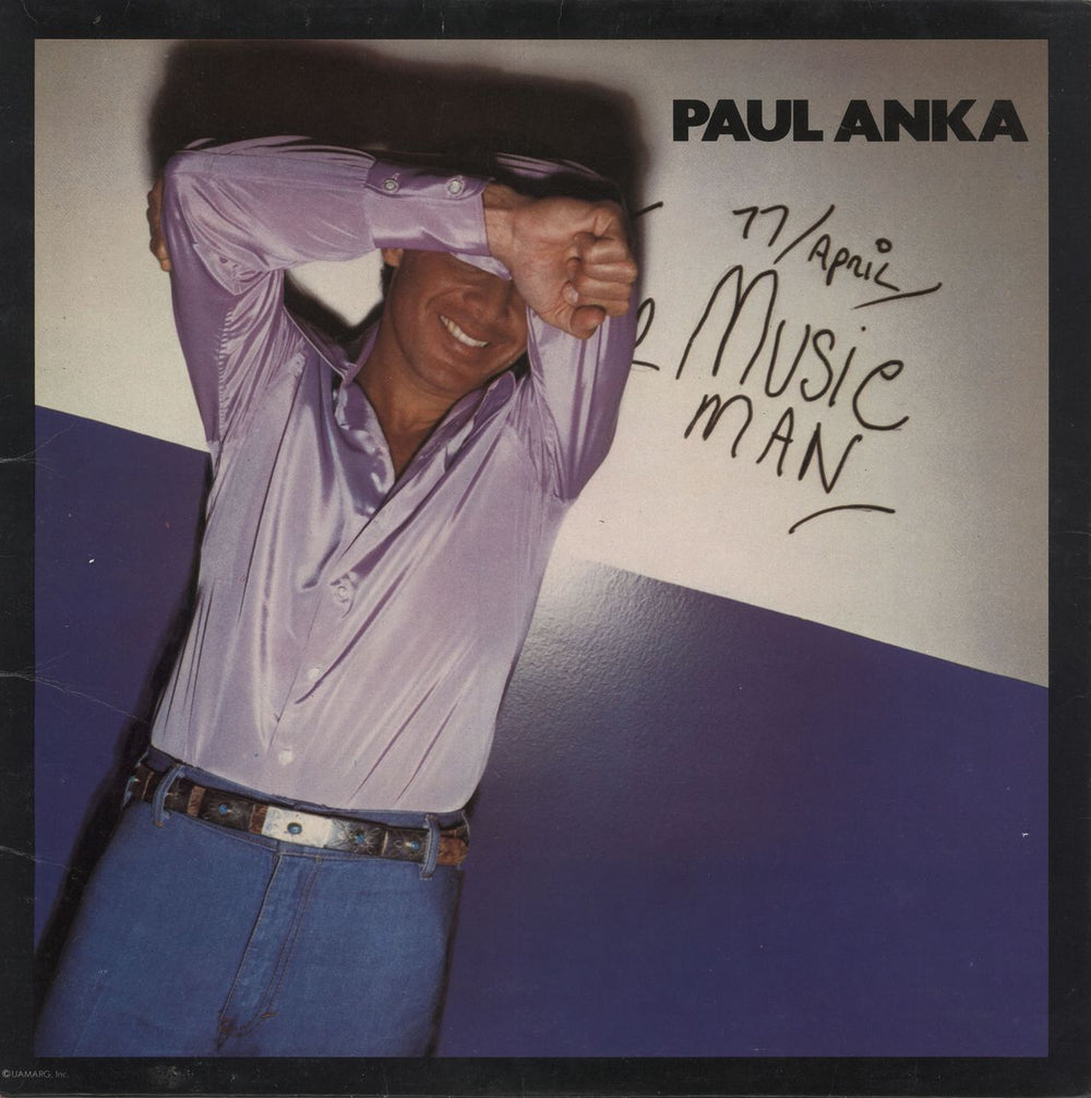 Paul Anka The Music Man UK vinyl LP album (LP record) UAG30096