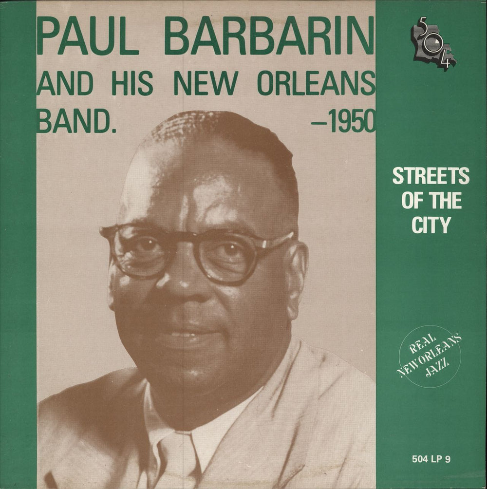 Paul Barbarin Streets Of The City US vinyl LP album (LP record) 504LP9