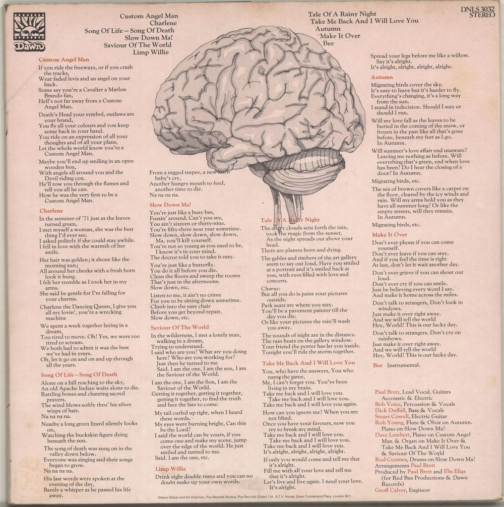 Paul Brett Schizophrenia UK vinyl LP album (LP record)