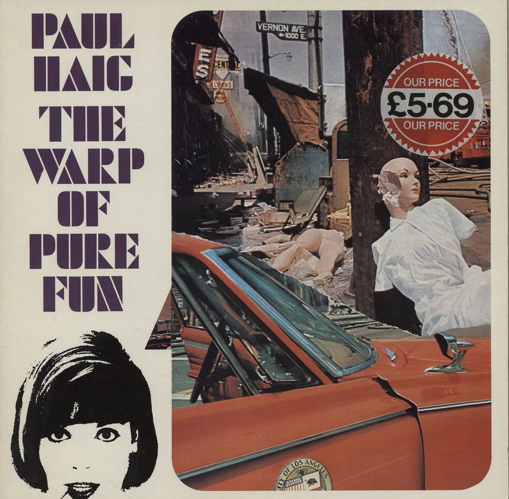 Paul Haig The Warp Of Pure Fun - price sticker Belgian vinyl LP album (LP record) OPA003