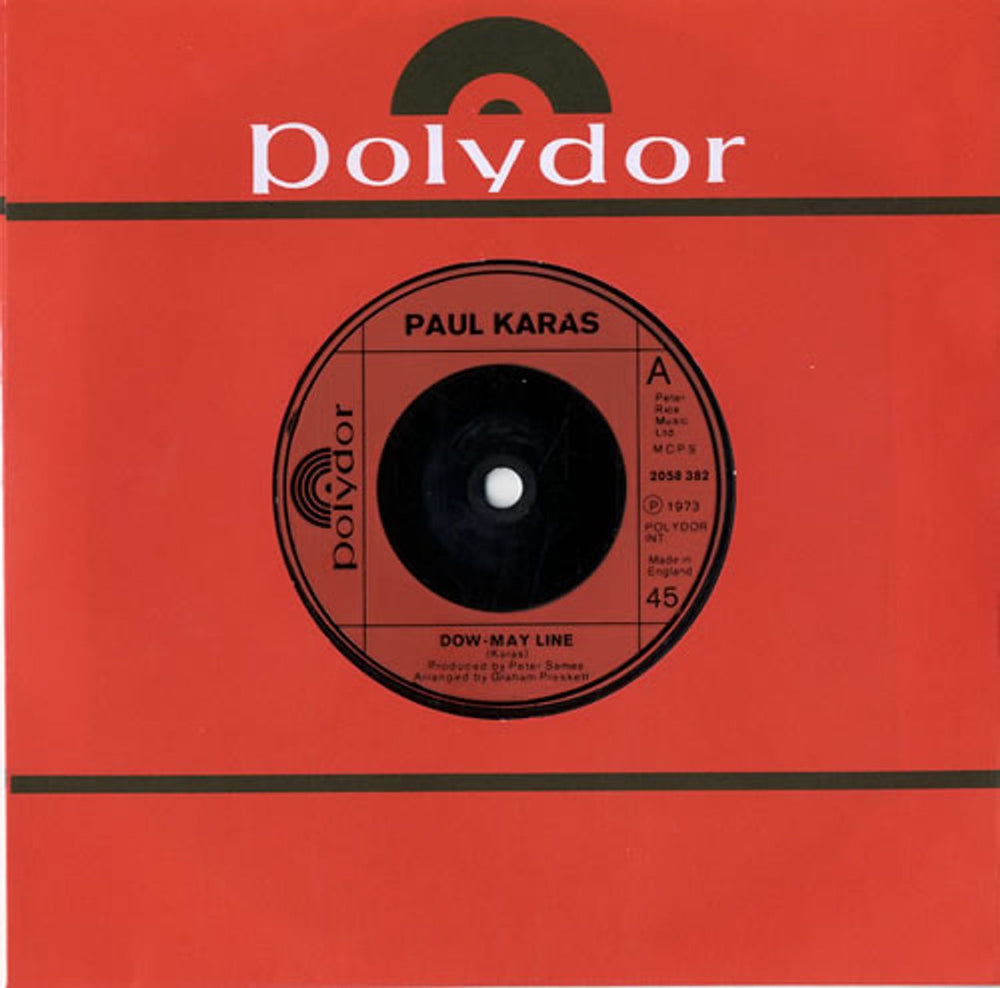 Paul Karas Dow-May Line UK 7" vinyl single (7 inch record / 45) 2058382