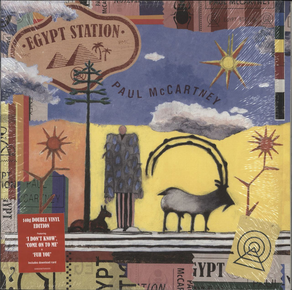 Paul McCartney and Wings Egypt Station - 140gram Vinyl - Hype Stickered Shrink UK 2-LP vinyl record set (Double LP Album) 00602567545040