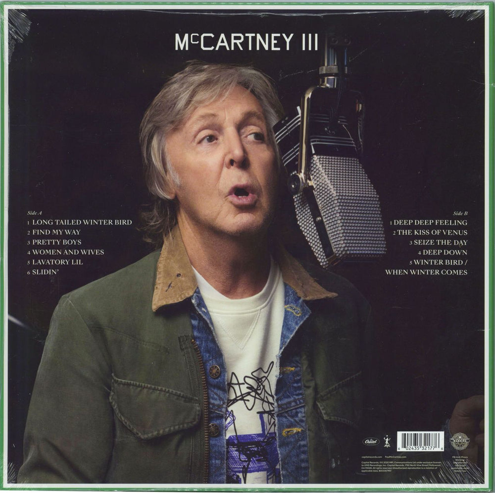 Paul McCartney and Wings McCartney III: Target Exclusive - Green Vinyl - Sealed US vinyl LP album (LP record) 602435321776