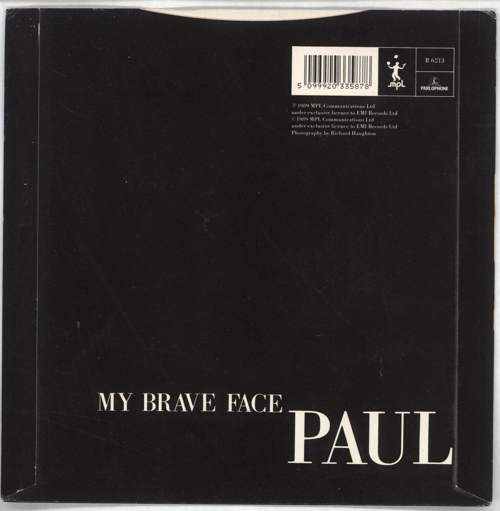 Paul McCartney and Wings My Brave Face - Black label UK 7" vinyl single (7 inch record / 45) 5099920335878