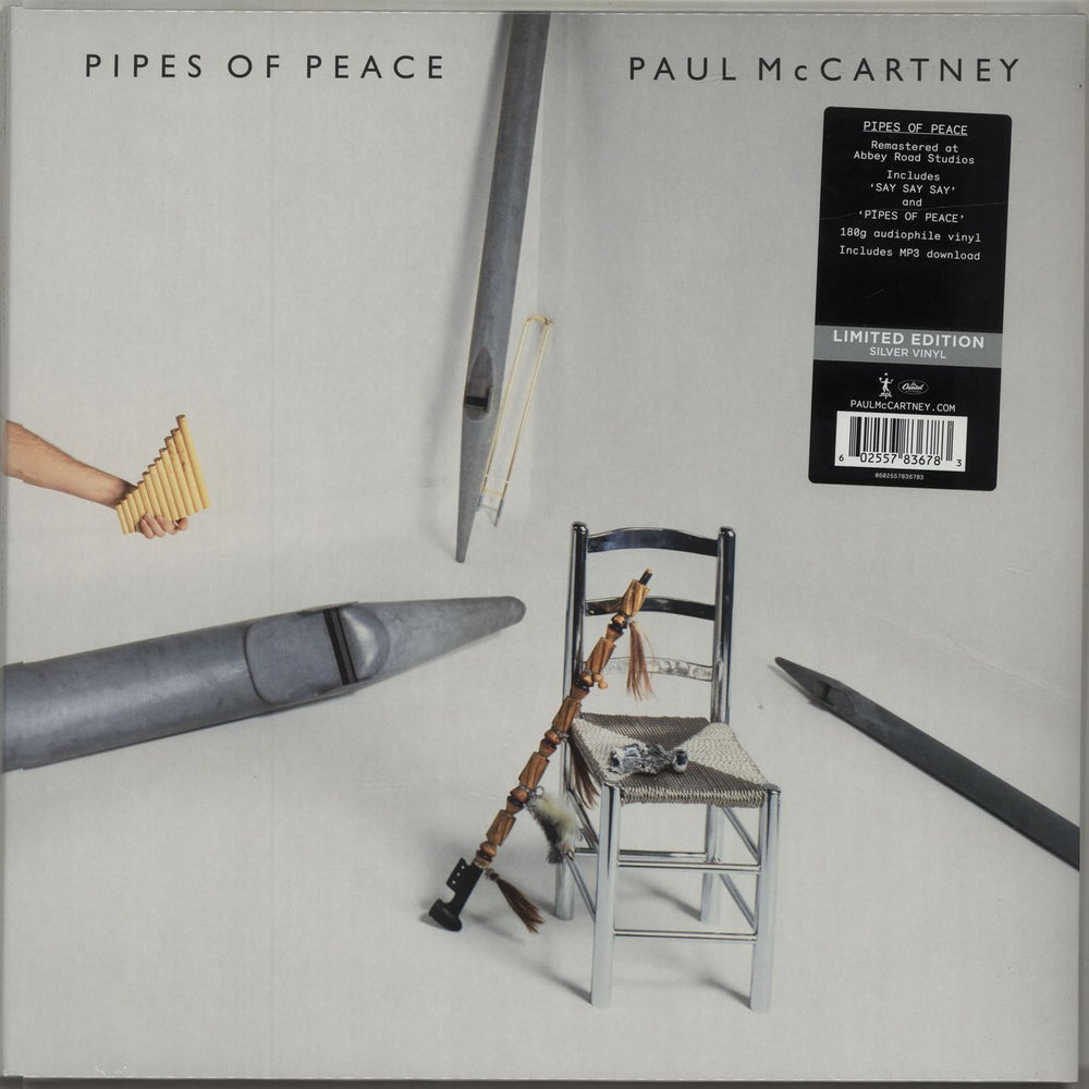 Paul McCartney and Wings Pipes Of Peace - 180gm Silver - Sealed UK vinyl LP album (LP record) 0602557567595