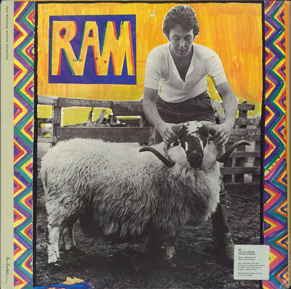 Paul McCartney and Wings Ram - 180g - EX UK 2-LP vinyl record set (Double LP Album) HRM-33451-01