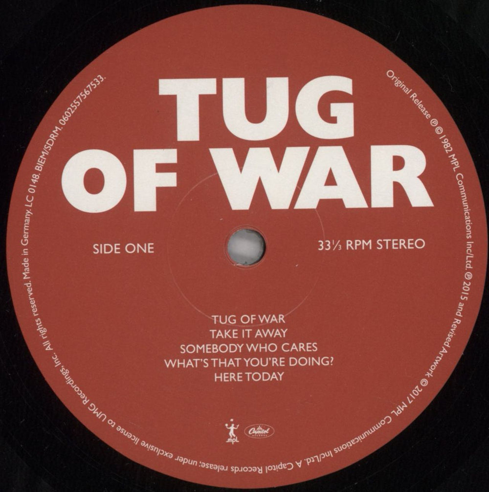 Paul McCartney and Wings Tug Of War - 180g - Open Shrink + Hype Sticker UK vinyl LP album (LP record) MCCLPTU820312