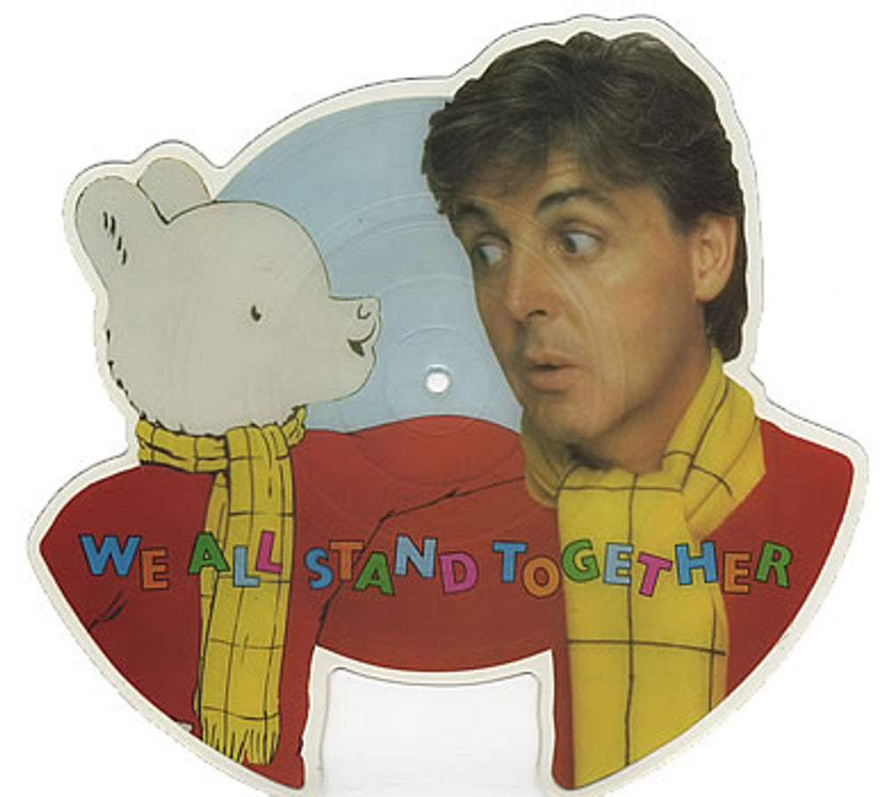 Paul McCartney and Wings We All Stand Together UK shaped picture disc (picture disc vinyl record) RP6086