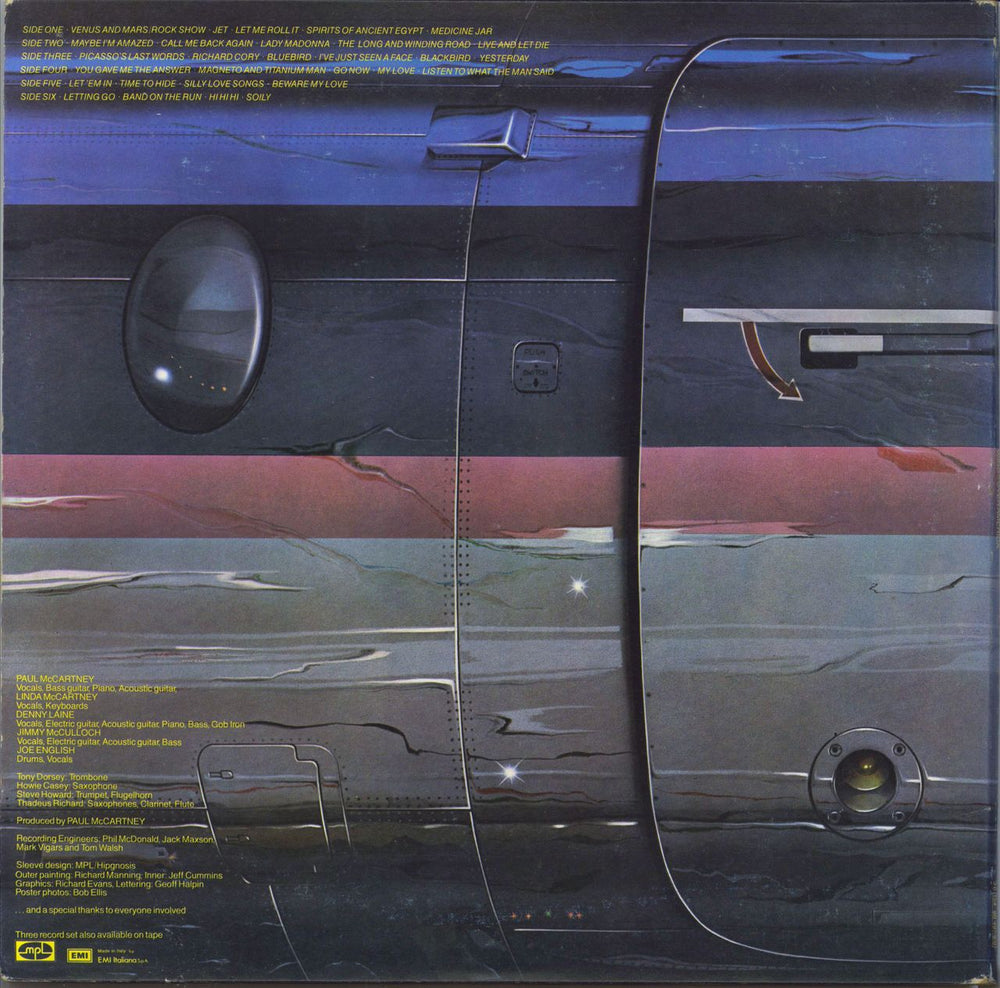 Paul McCartney and Wings Wings Over America Dutch 3-LP vinyl record set (Triple LP Album)