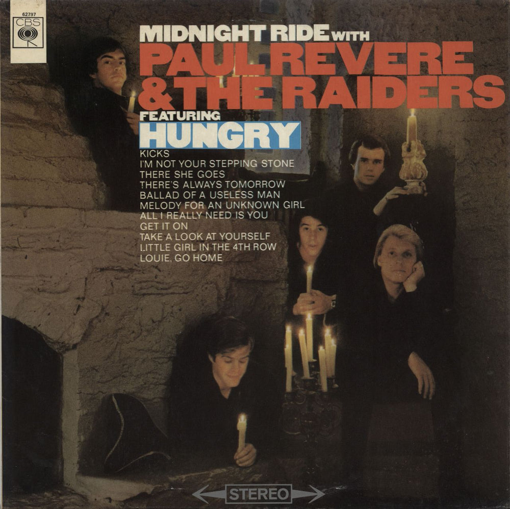 Paul Revere & The Raiders Midnight Ride Featuring Hungry UK vinyl LP album (LP record) SBPG62797