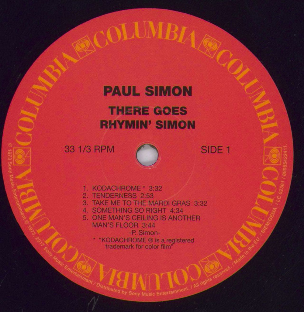 Paul Simon There Goes Rhymin' Simon UK vinyl LP album (LP record) PSILPTH829351