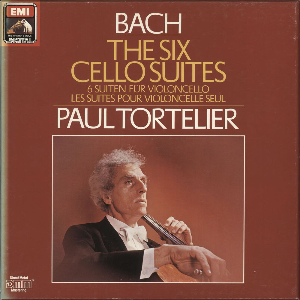 Paul Tortelier Bach: The Six Cello Suites German Vinyl Box Set SLS1077723