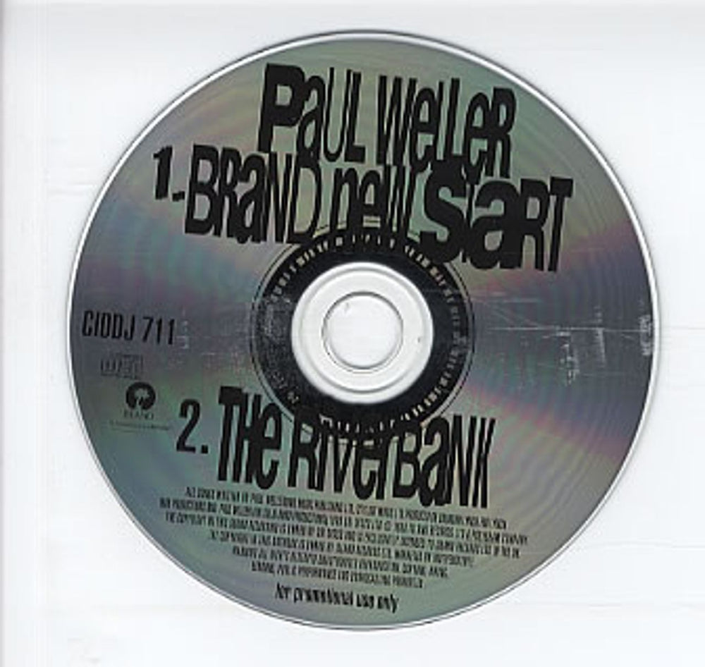 Paul Weller Brand New Start - Promo UK Promo CD single (CD5 / 5") CIDDJ711