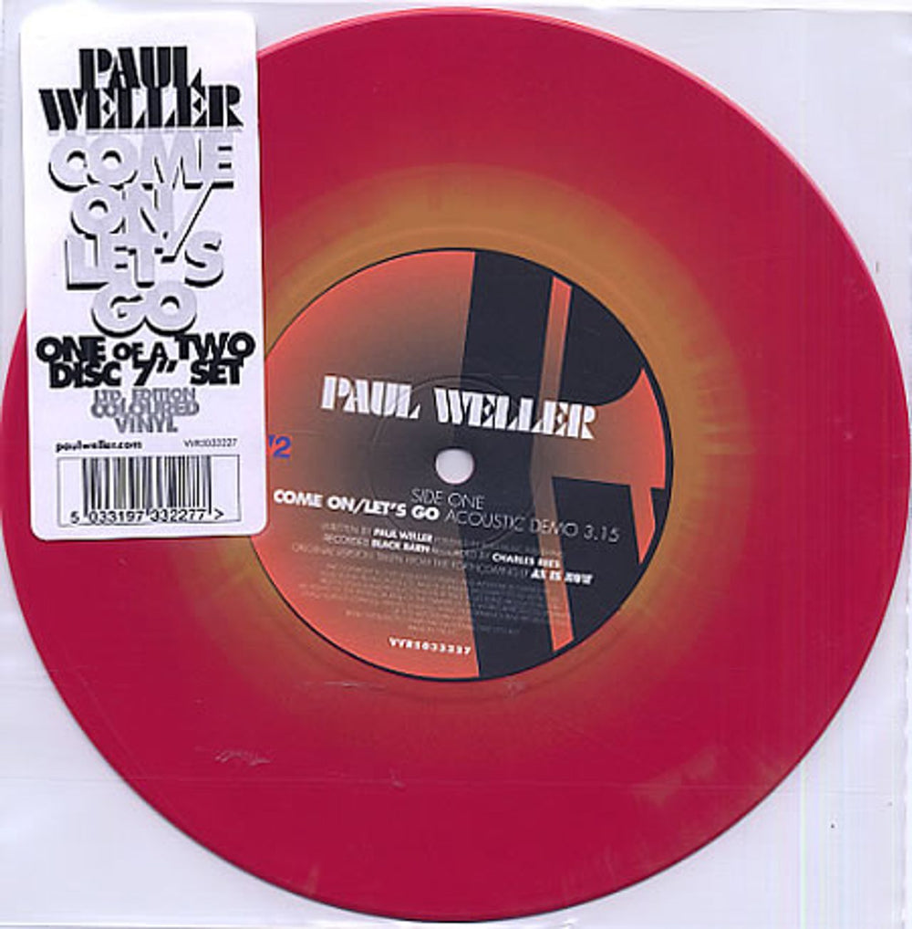 Paul Weller Come On / Let's Go - Both 7"s UK 7" vinyl single (7 inch record / 45) WEL07CO338073