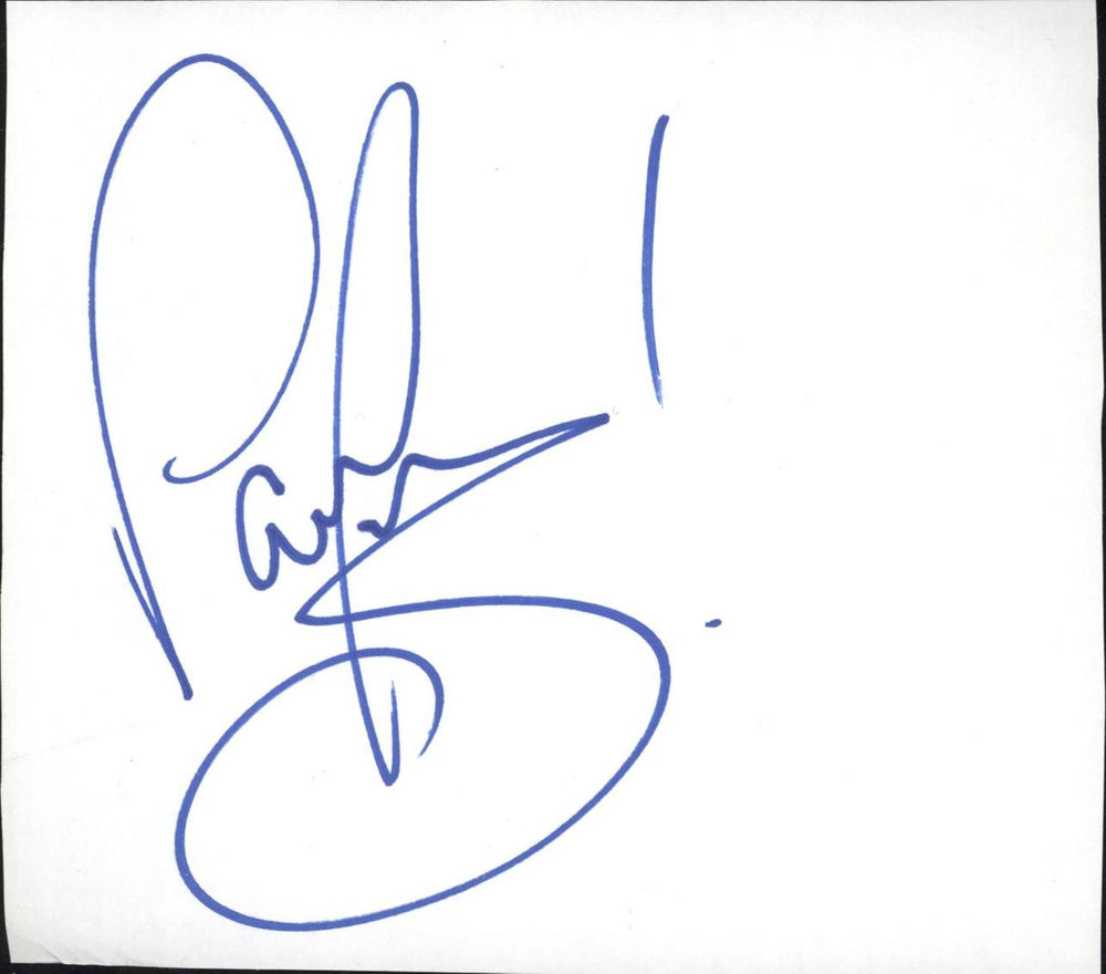 Paul Young Autograph UK memorabilia AUTOGRAPH