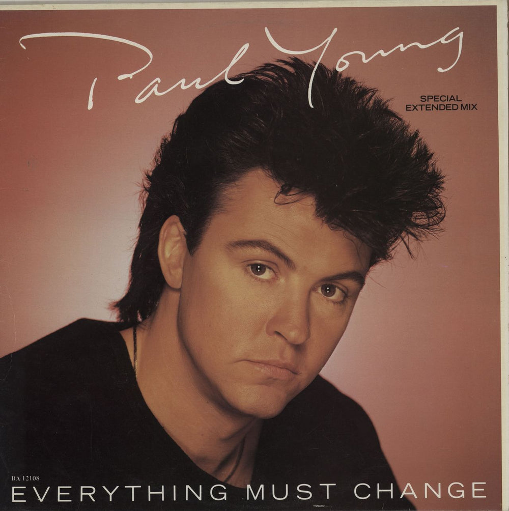 Paul Young Everything Must Change New Zealand 12" vinyl single (12 inch record / Maxi-single) BA12108