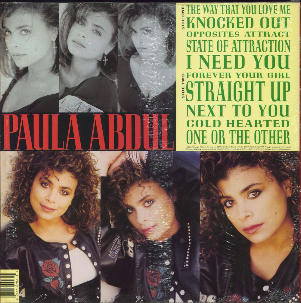 Paula Abdul Forever Your Girl US vinyl LP album (LP record) 5012983501912