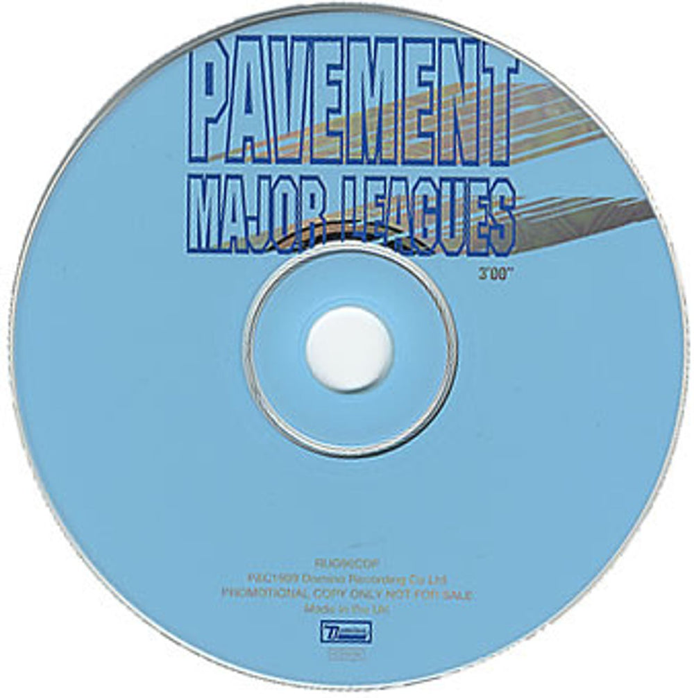 Pavement Major Leagues UK Promo CD single (CD5 / 5") PMTC5MA143607