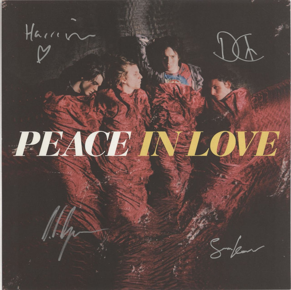 Peace In Love - Red Vinyl + Signed Print UK 2-LP vinyl record set (Double LP Album)