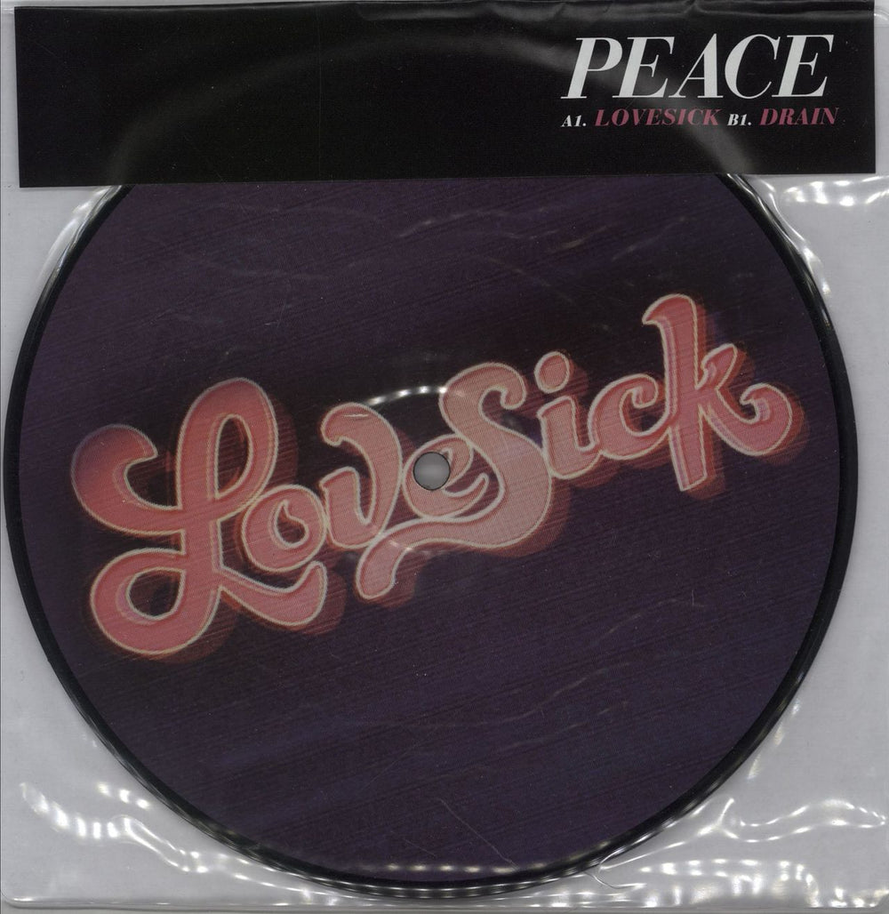 Peace Lovesick UK 7" vinyl picture disc (7 inch picture disc single) 88883724417