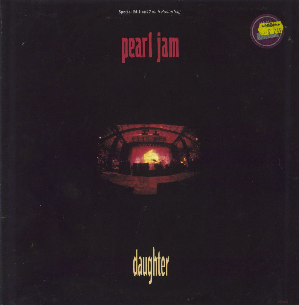 Pearl Jam Daughter - Poster Sleeve - EX UK 12" vinyl single (12 inch record / Maxi-single) 6600206