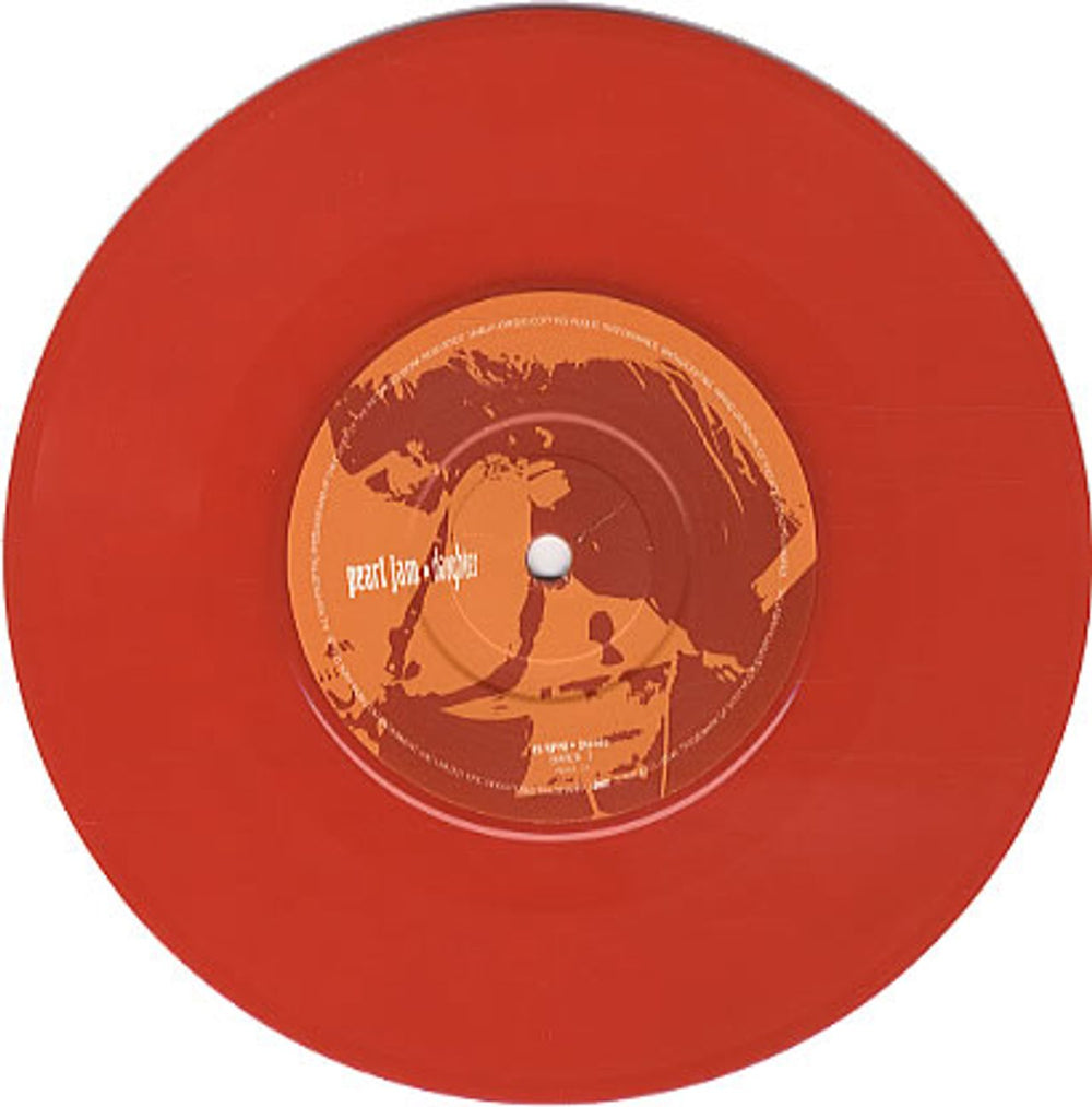 Pearl Jam Daughter - Red Vinyl UK 7" vinyl single (7 inch record / 45) PJA07DA33317