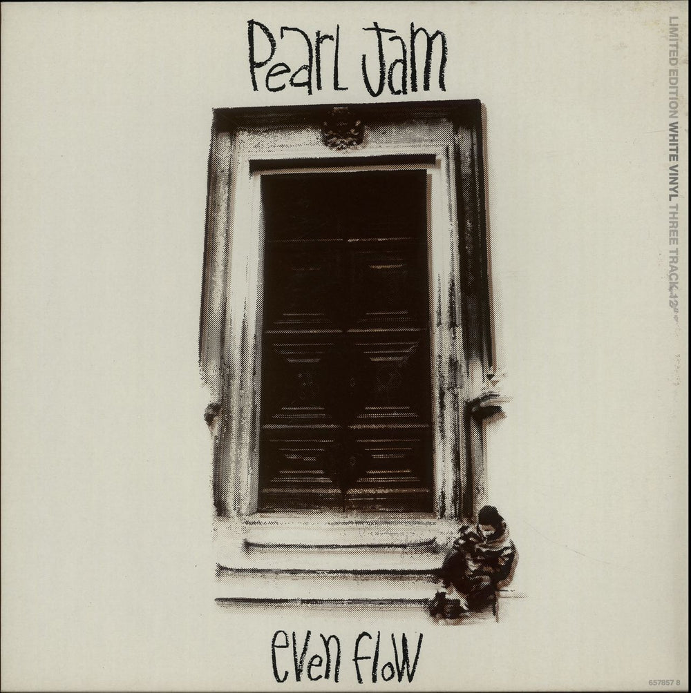 Pearl Jam Even Flow - White Vinyl - EX UK 12" vinyl single (12 inch record / Maxi-single) 6578578